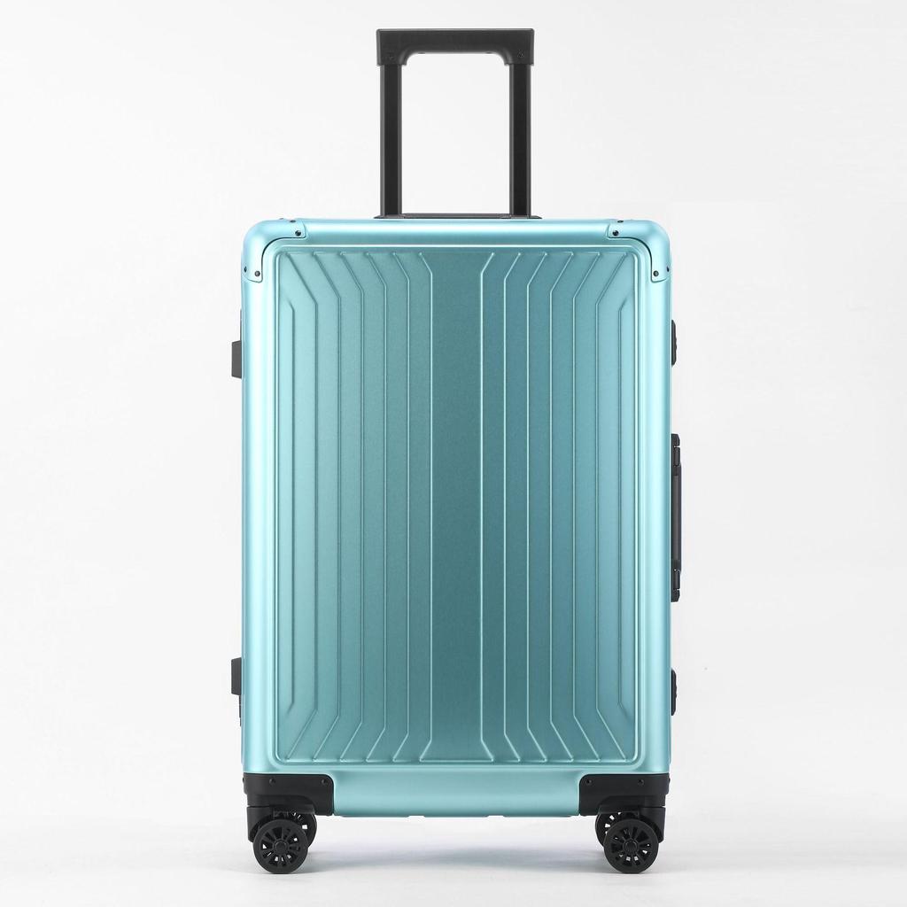20-Inch High-End Aluminum-Magnesium Carry-On Suitcase with Combination Lock, Large 24-Inch Option Available, Unisex Design