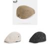 Retro Style Ladies Beret With Polyester Fabric And Short Brim For Casual Autumn Wear