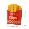 12PCS French Fry Shaped Sealing Clip - For Snack Sealing, Food Clips, Plastic Bag Seasoning Sealing Strips
