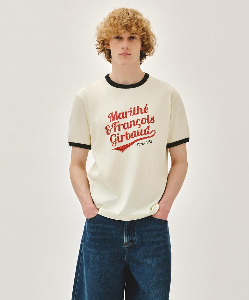 Malittepeulangsowajeobeo Vintage Logo Ringer Tee Ivory