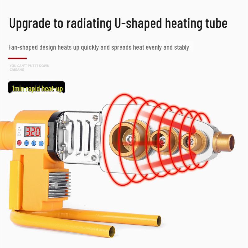 PPR 20-63mm Hot Melt Pipe Welder with Non-Stick Die Head for Plumbing and Engineering