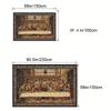2D Vintage The Last Supper Tapestry, Religious Jesus and Disciples Backdrop
