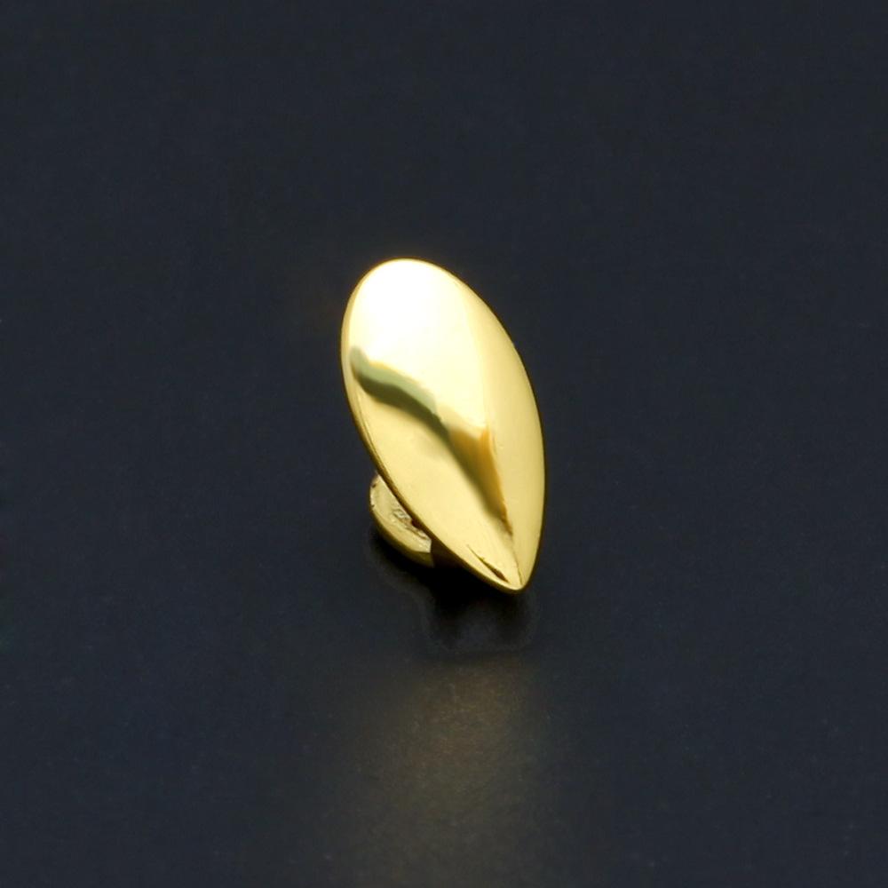 Hot Selling Gold Braces HIPHOP Real Gold Plated Glossy Braces Jewelry TeethGrills