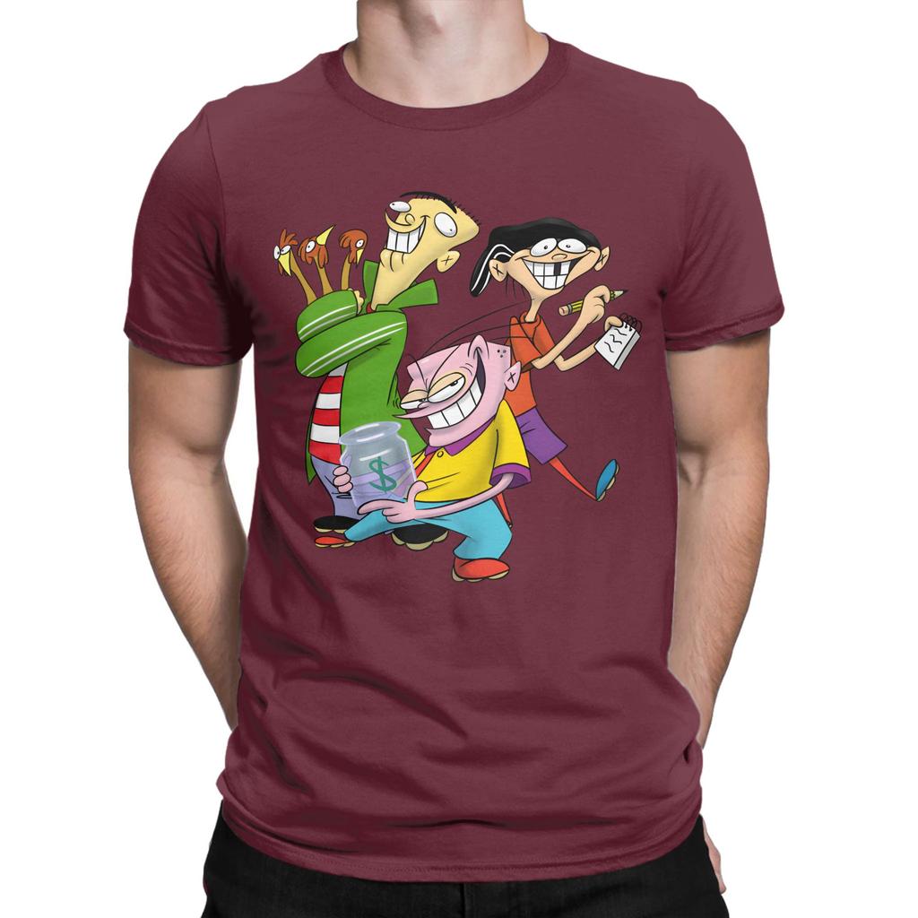 Unisex Ededd N Eddy Cartoon Retro Lustige Turm T-Shirts Baumwollkleidung Lustige Kurzarm Rundhals-T-Shirts Klassische T-Shirts