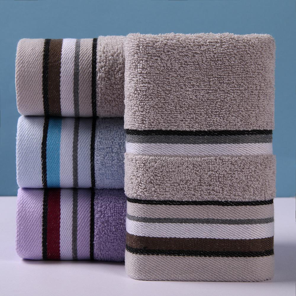 1 PC Cotton Towel Soft Absorbent Thickened Household Polyester Cotton Face Towel Cotton Towel Comfortable Textile Towels for The Home
