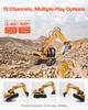 Remote Control Excavator Toy 15 Channel 1:14 Scale RC Excavator Digger