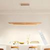 LED Pendant Lamp - NETTLIFE - 90cm - Wood - Dimmable with Remote Control - Height Adjustable