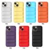 Applicable To 17PROMAX Electroplated Photo Frame Down Jacket Mobile Phone Case Skin Feeling Lens Film Down Jacket Case Popular 16PRO