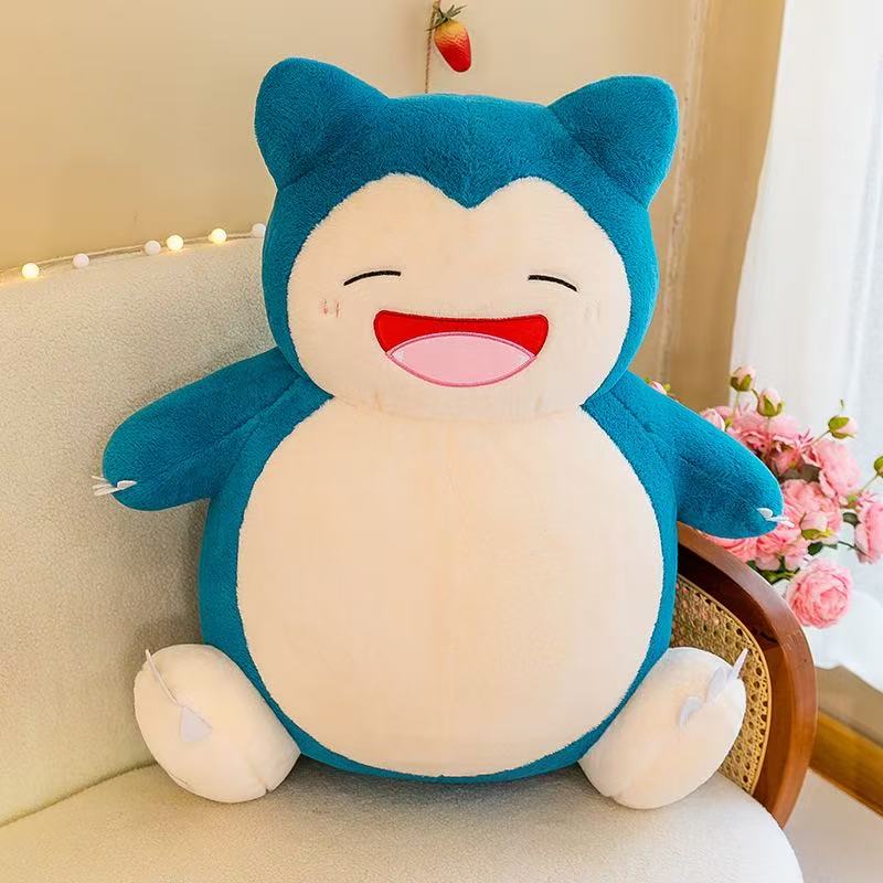 35cm Cartoon Snorlax Plush Toy Anime Movie Pocket Monster New Rare Soft Stuffed Animal Doll For Xmas Gift