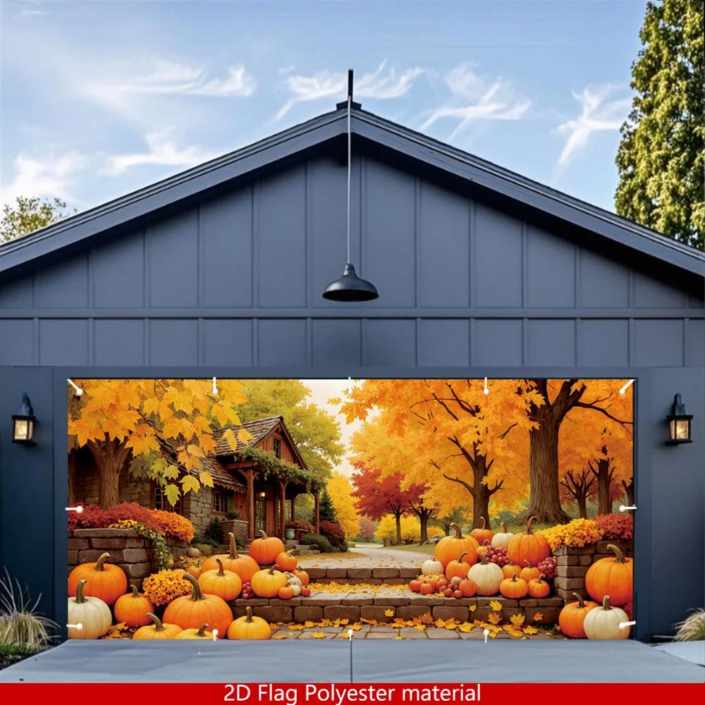 2D plane 1 piece of autumn harvest garage suitable for autumn-themed parties outdoor decorations and festival celebrations