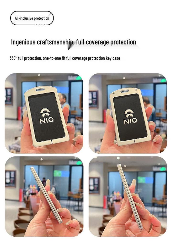 Nio NFC Key Case for ES6, ET5T/ET5, EC6, ES8 - High-end Key Shell with Buckle for Men & Women