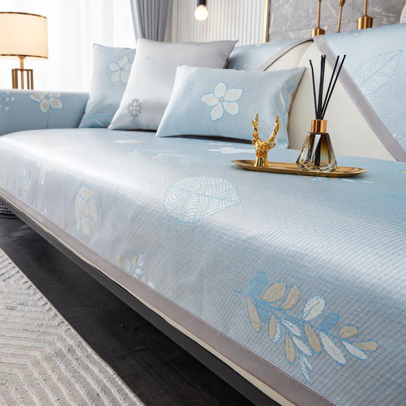 Ice Silk Sofa Cushion Summer New Non-Slip Simple Modern Summer Mat Cushion Four Seasons Universal Sofa Cover Cover Cloth