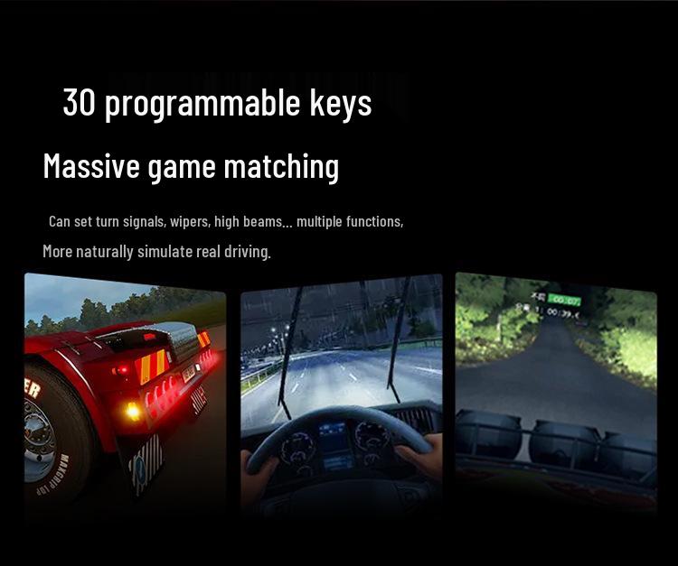 Laishida CB1 Racing Simulator Console with Multi-function RGB Buttons for Euro Truck Simulator 2