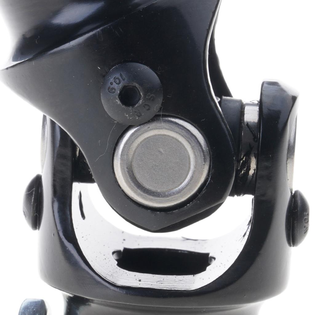 Professional 3/4-36 SplineX3/4" DD Steering U Joint Coupler MustangII Power Rack Black Simple Operation Compact Size