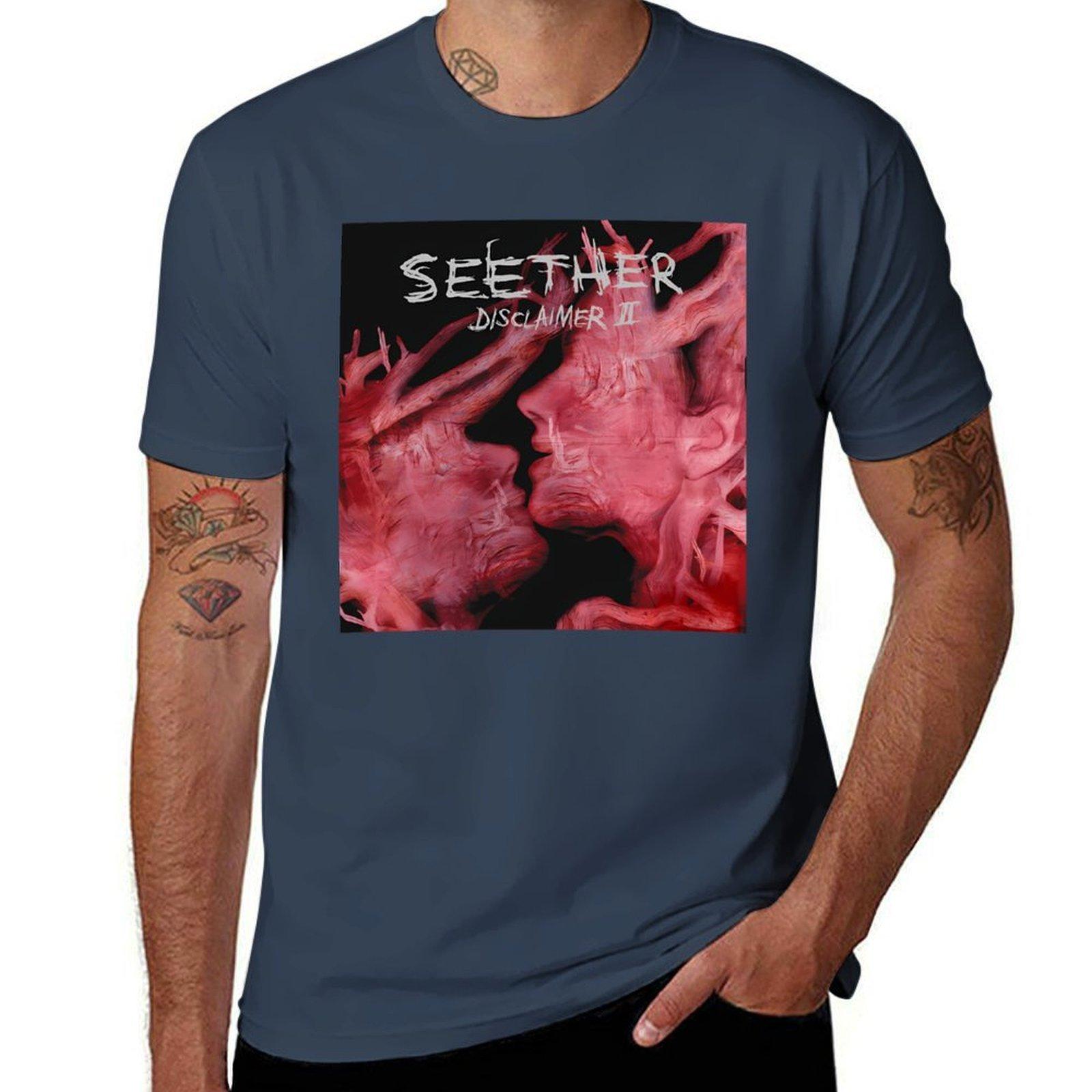 Seether Disclaimer Ii Tshirt Large Size Casual Tee Shirt S