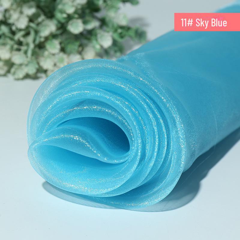 Verschlüsselter Glitzer-Organza Transparentstoff für Babykleider und Hochzeitsdekoration