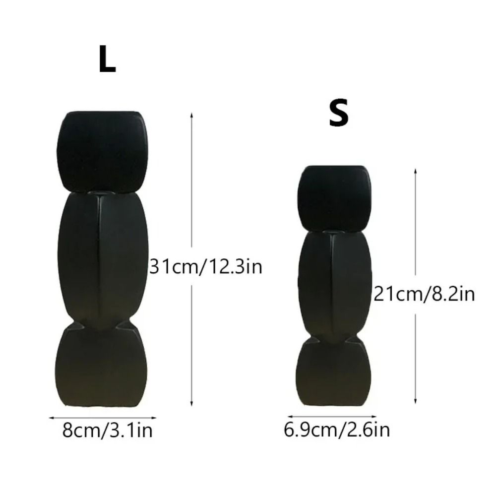 Fashion Abstract Lotus Vase Irregular Geometric Ceramic Vase Figurines  Living Room