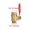 1/8" 1/4" 3/8" 1/2" BSP Female/Male Thread Brass Ball Valve Garden Irrigation Waterstop Controller Air Pump Water Pipe Fittings