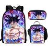 Animation seven dragon ball backpack, primary and secondary school schoolbag, satchel, shoulder bag, pencil case three-piece set