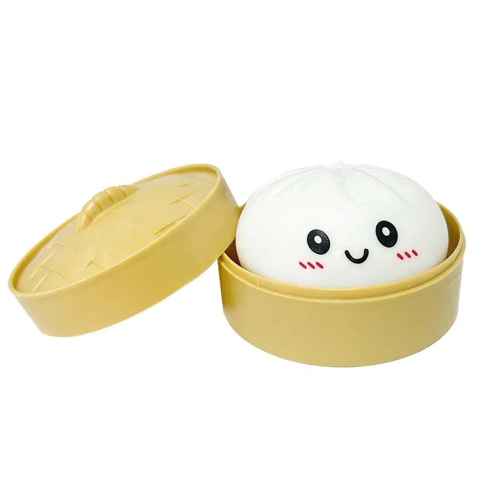 Simulation Dumpling Squishy Anti Stress For Children Adults Stress-Relieving Toy Colorful Glitter Squeezable Toys