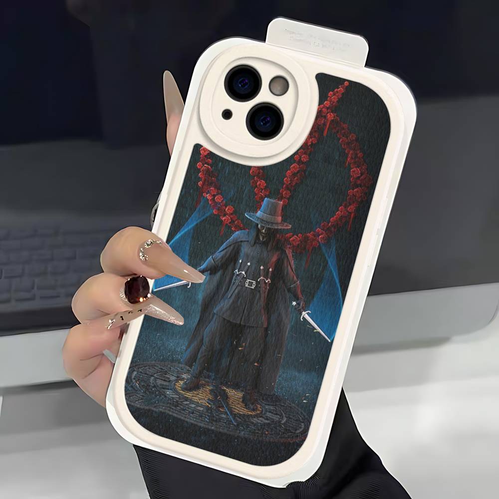 Horror Movie V For V-vendettaS Phone Case For IPhone 16 15 14 13 12 11 Pro Max Plus Leather Soft Cover