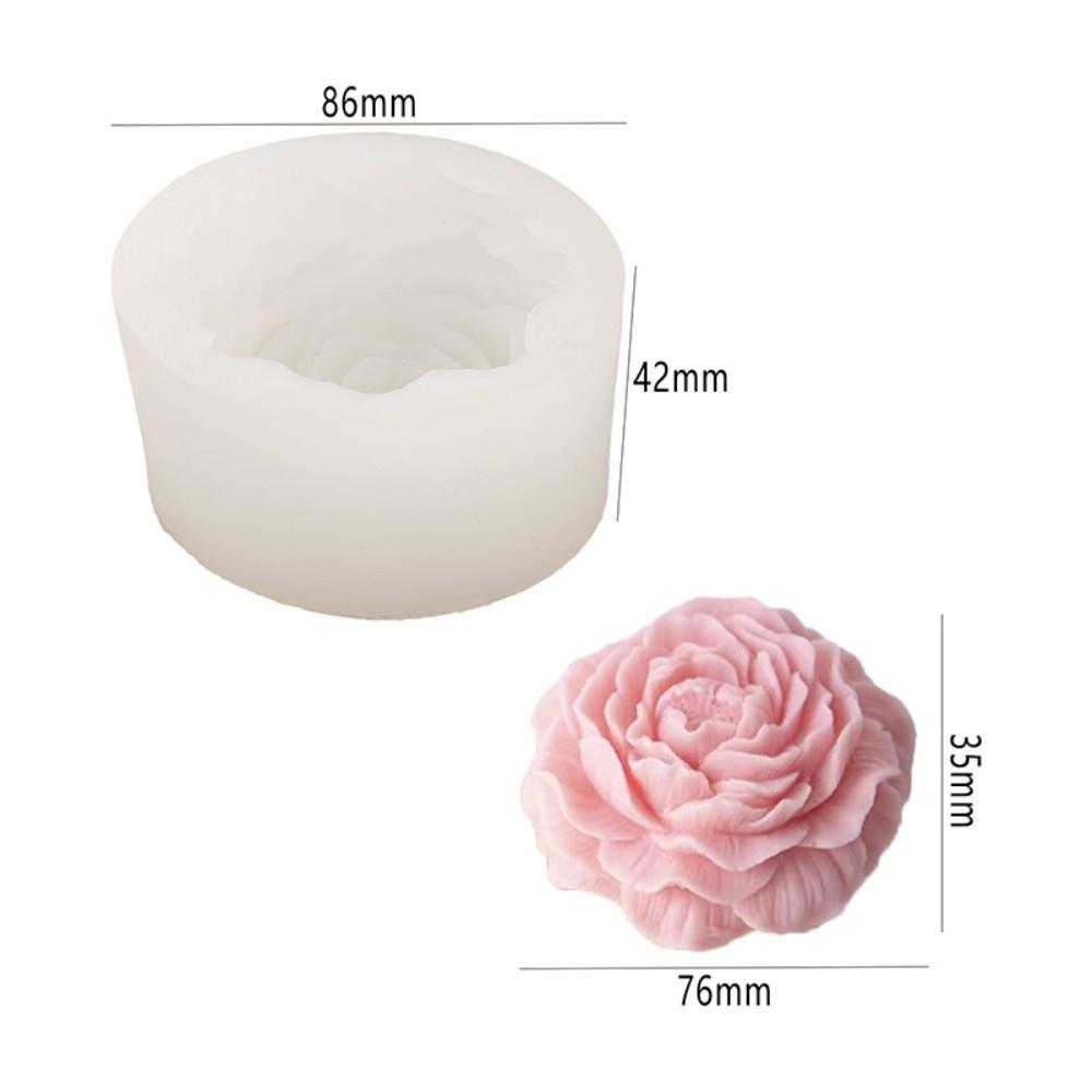New Silicone Candle Mold 3D Flowers Clear Texture DIY Soap Mould Jasmine Peony Daisy Easy Demold Aromatherapy Mold Home Decor