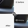 4P/8PCS  Car Audio Decorate 3D Aluminum Badge Emblem Sticker For Toyota Camry Chr Corolla Rav4 Yaris Prius Accessories Styling