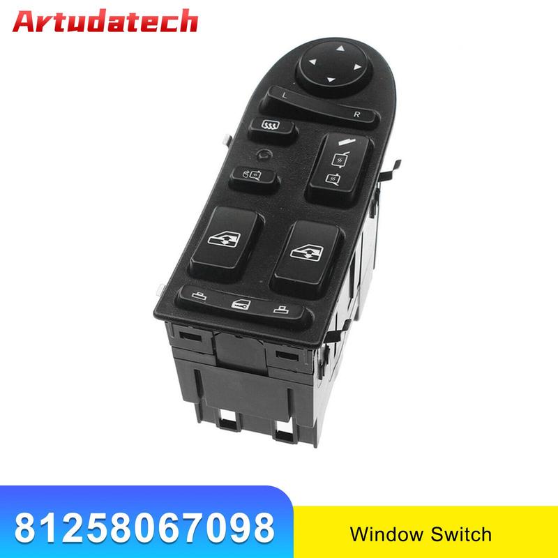Artudatech Window Switch 81258067098 for Man Truck Power Lifter Transmission 81258067074
