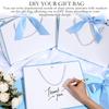 8pcs Gift Bags with Handle Thank You Gift Bags Welcome Bags Gifts with Bow Ribbon Paper Handbag Party Favor Bags Shopping Bags Gift Wrap Box