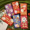 6pcs Traditional New Year Money Bag Blessing Money Packet Lucky Red Pocket  Celebration Party