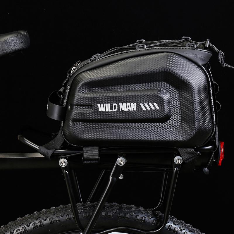 4L Portable Bicycle Pannier Multifunction EVA Hard Shell Bike Bag Large Capacity Waterproof for Outdoor Riding Travel
