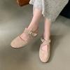 Fashion IPPEUM Red Ballet Flats Women Round Toe Elegant Shoes Mary Janes Slips Ballerinas Zapatos Mujer