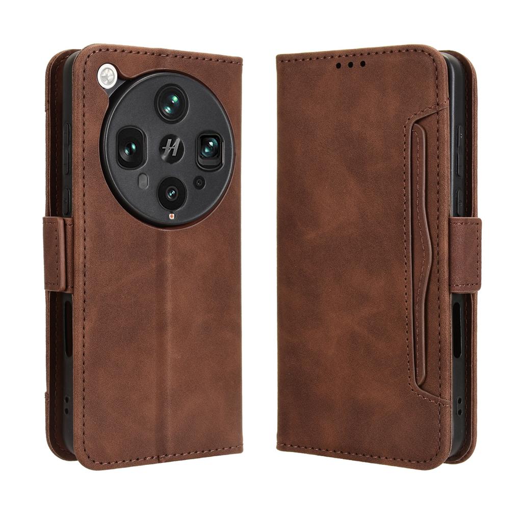 For Oppo Find X8 Ultra 5G Leather Case Phone Wallet Cover with Multiple Card Slots