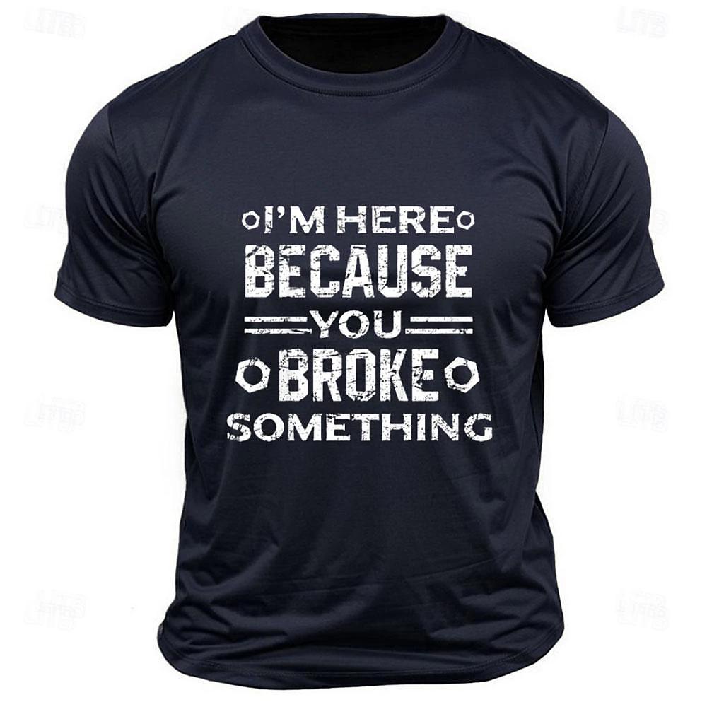Casual Men's Letter Print T-shirts Clothes Oversized Loose O-neck Short Sleeve T-shirt New Daily Breathable T Shirt For Men