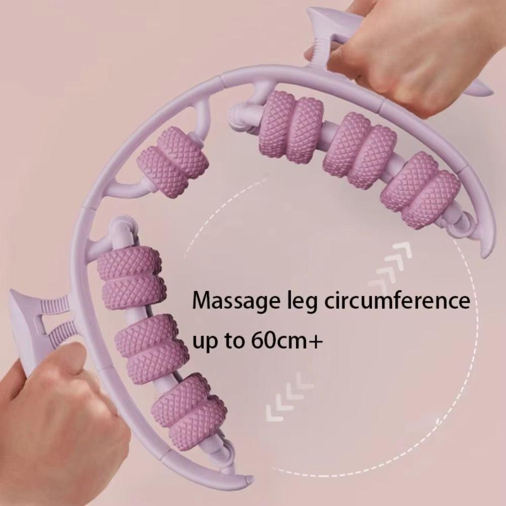 26 Wheel Annular Leg Clamp Massager 360-degree Rotation Manual Muscle Massager Roller  Yoga Fitness