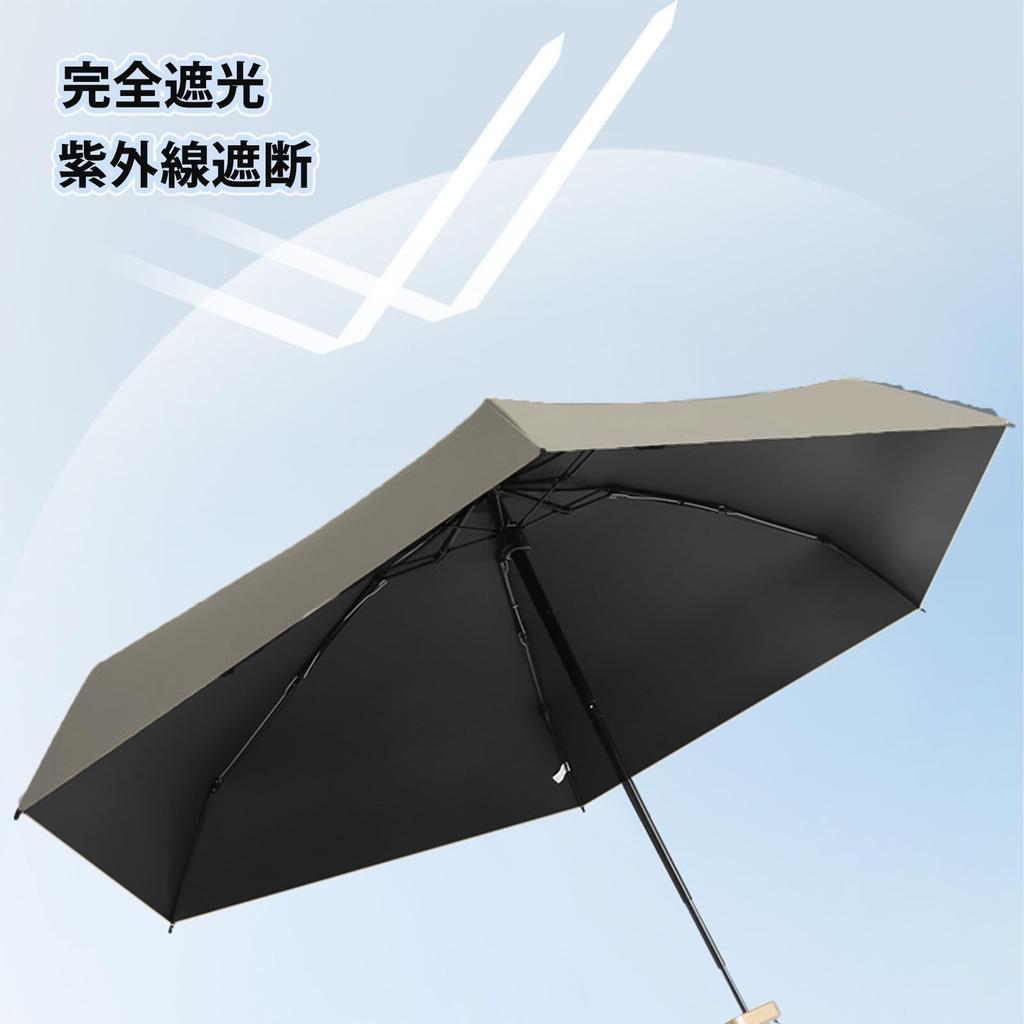 Insvog Folding Ultra Folding UV Complete Light Heat UV Sun Heat Stroke Rainy Season Super Water Convenient to Rain or Shine Mini Portable Gray