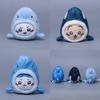 Chiikawa Cross Dressing Shark Plush Toy Cartoon Doll Backpack Pendant Keychain
