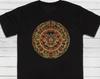 Maya-Kalender T-Shirt, Azteken-Symbol-Kunst, Bedrucktes Baumwoll-T-Shirt
