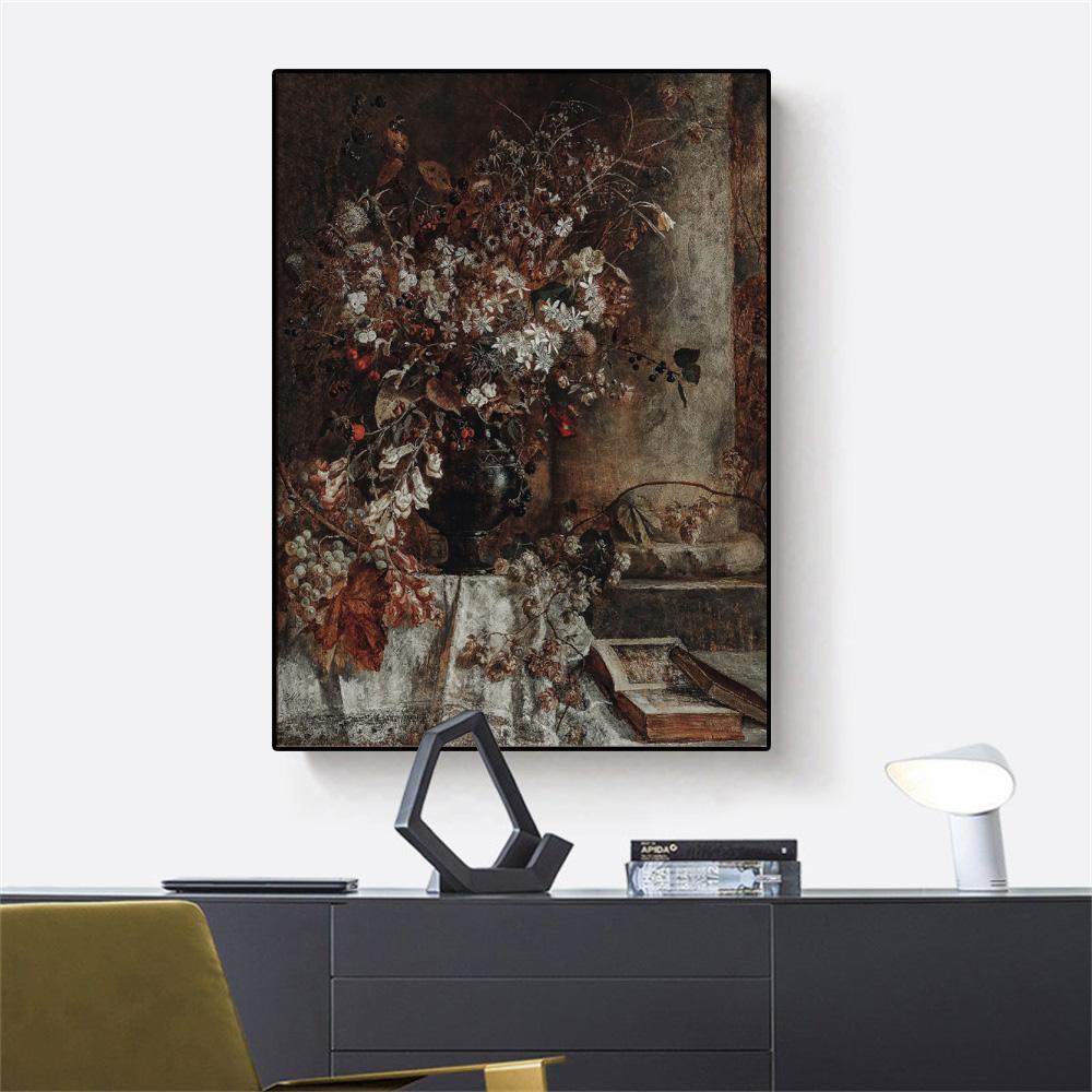 Evropská Vintage Váza Olejomalba Olejomalba Domácí dekorace