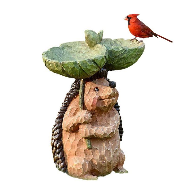 

Садовые статуи для улицы Статуэтка ежа для улицы Коричневая смола Садовый декор Статуя для двора для уличного декора Для декора сада и двора коричневый