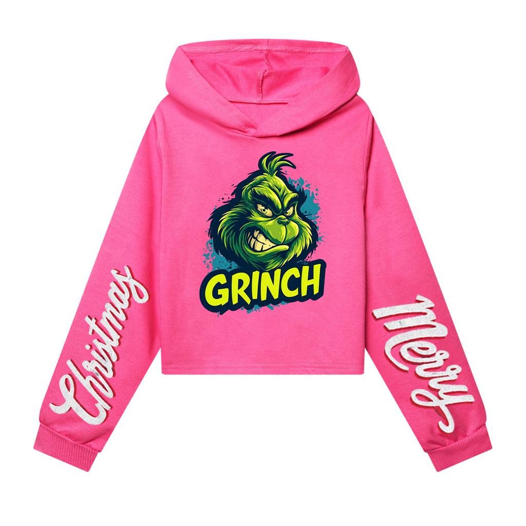 Uformell mote for barn Juleprintet hettegenser med lange ermer (Uten snøring)