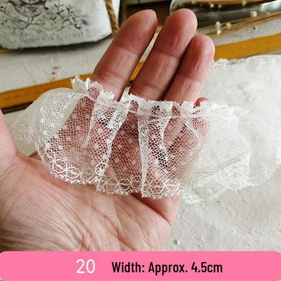 Handmade Lace Trim: Mesh for Baby Clothes, Curtains, Skirts, Pleated Decorative Fabric