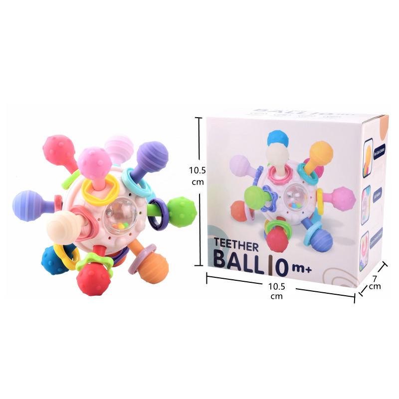 Manhattan Infant & Toddler Soothing Atom Rattle & Teether Toy