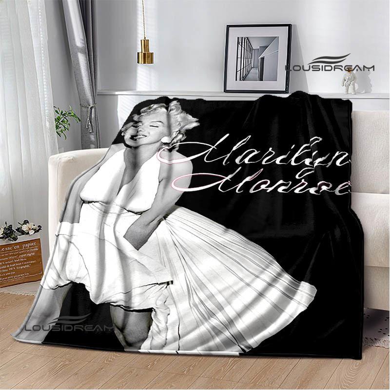 Marilyn Monroe Printed blankets picnic blanket Warm Flannel blankets Soft and comfortable blanket bed linings Birthday Gift