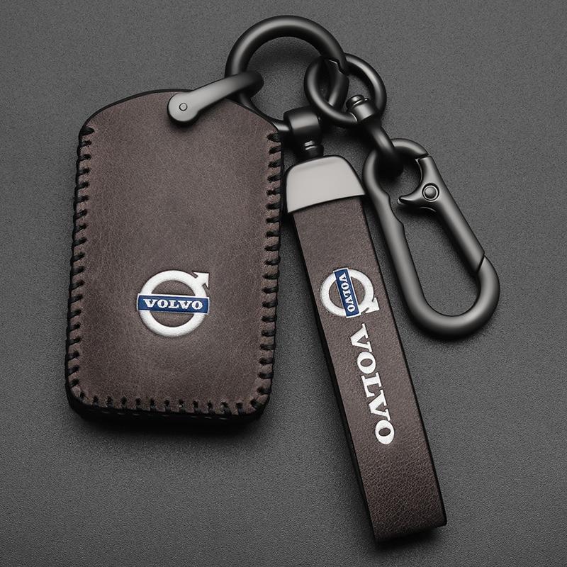ljcmw9 Leather Car Key Case Cover Shell Holder Protector For Volvo XC60 XC40 XC90 S90 V60 S60 V90 C40 Polestar 1 Polestar 2 Accessories