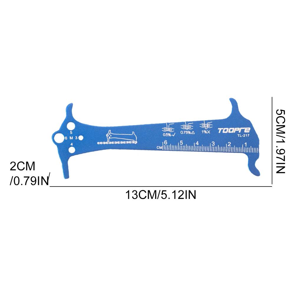 MTB Bike Chain Wear Indicator Ruler Bicycle Chains Gauge Measurement Checker Cycling Repair Tool Caliper Bike Cycling Parts