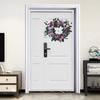 Front Door Wreath 16.5in Diameter Artificial Flowers Bright Colors Wall Floral Wreath for Decoration