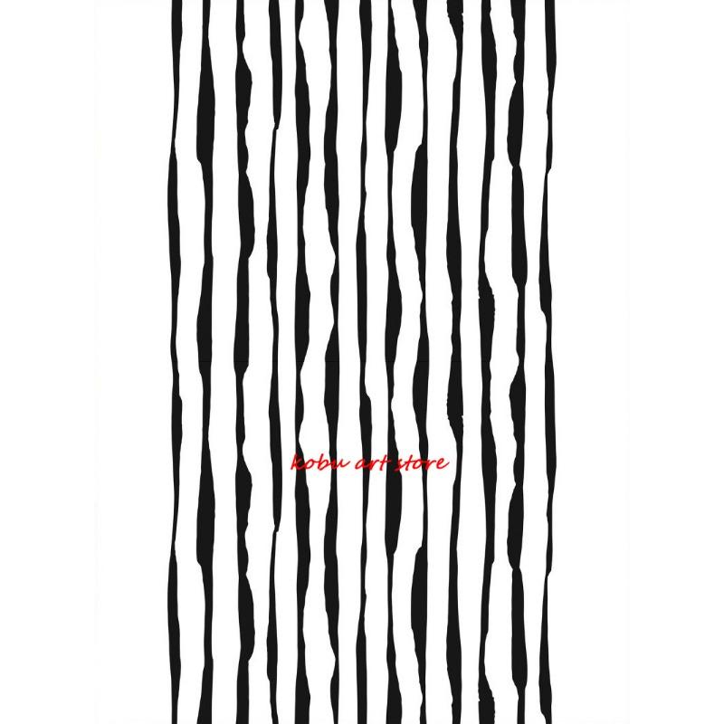 Black and White Abstract Poster Print Canvas Painting Minimalist Modern Neutral Wall Art Picture for Living Room Home Decor