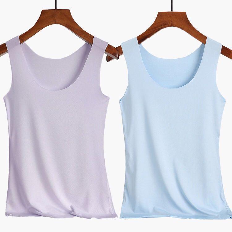 Women's Seamless Slim-Fit Modal Camisole – Plus Size Solid Color Spring/Summer Outerwear Base Layer