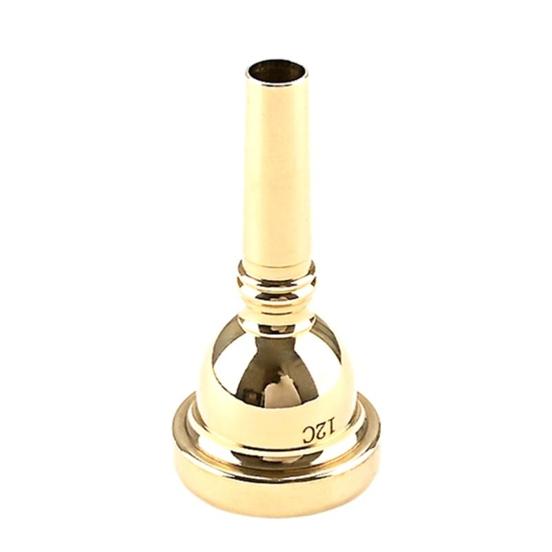 12C Pro Trumpet Mouthpiece Gold Copper Musical Brass Instruments Trumpet Accessories